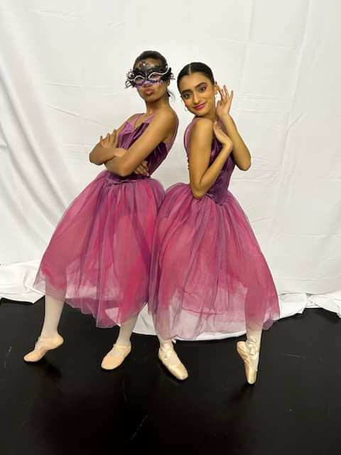Two Young Ballet Students Posing